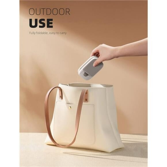 Adjustable White Phone Stand Desk Holder Foldable Gift for iPhone Android - Picture 4 of 7